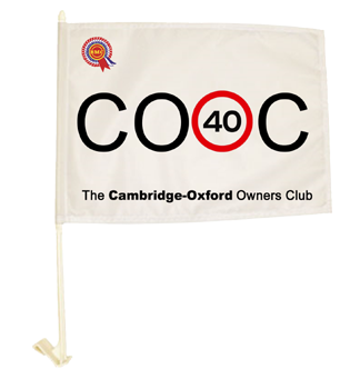 Cambridge-Oxford Owners Club Car Flag